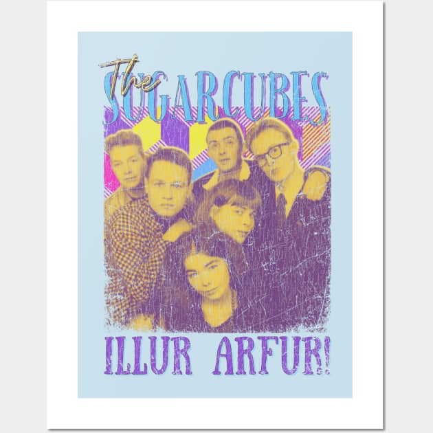 The Sugarcubes Vintage 1986 // Illur Arfur! Original Fan Design Artwork Wall Art by A Design for Life